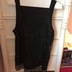 Fancy black tank top